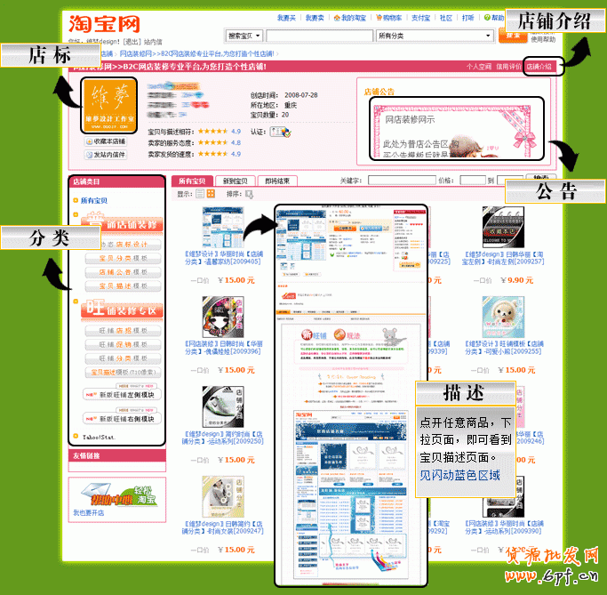 淘寶旺鋪和普通店鋪的區(qū)別及裝修用語